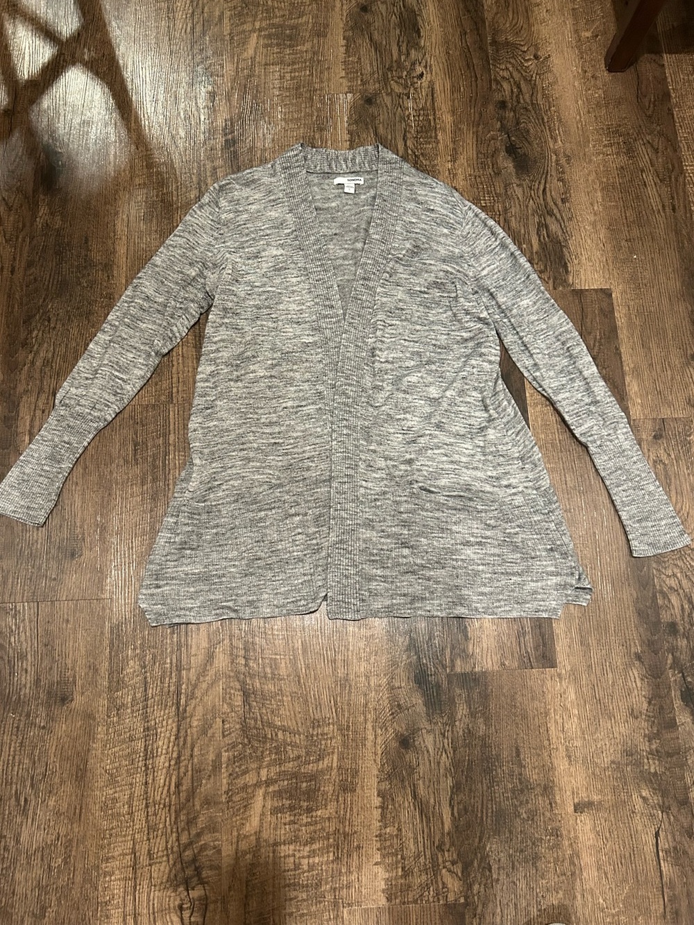 🔥 5/$25! Sonoma Gray Open-Front Women's Cardigan Sweater